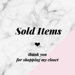 Thank You for Shopping My Closet!!!
